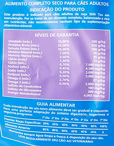 Ração Premier Shih Tzu Raças Específicas para Cães Adultos - 2,5kg