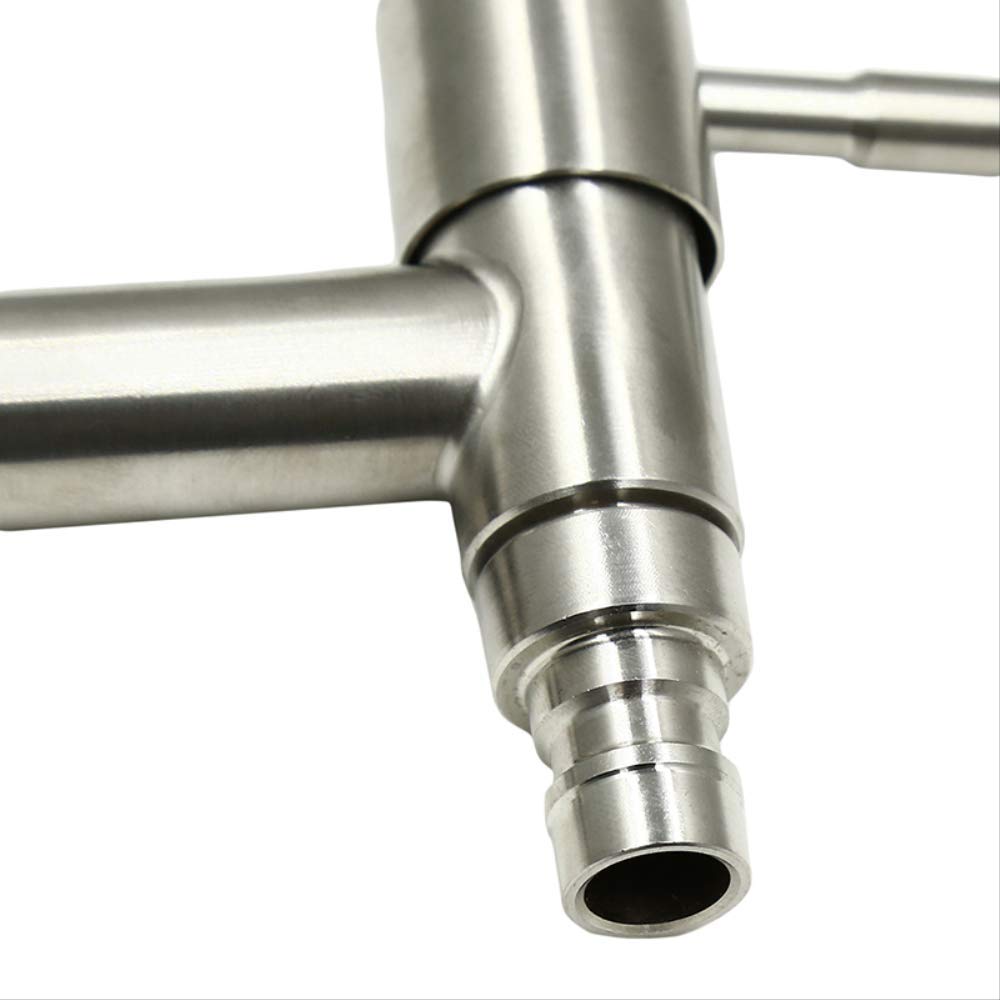 2pc 304 Acier Inoxydable T-mot En Forme De Machine À Laver Robinet D'eau Chaud Moderne Jardin Robinet À Ouverture Rapide/Robinets Muraux Bibcock 01