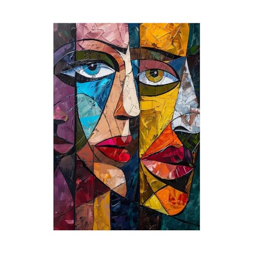 Lienzo abstracto moderno de 70x90cm decorativo para dormitorio