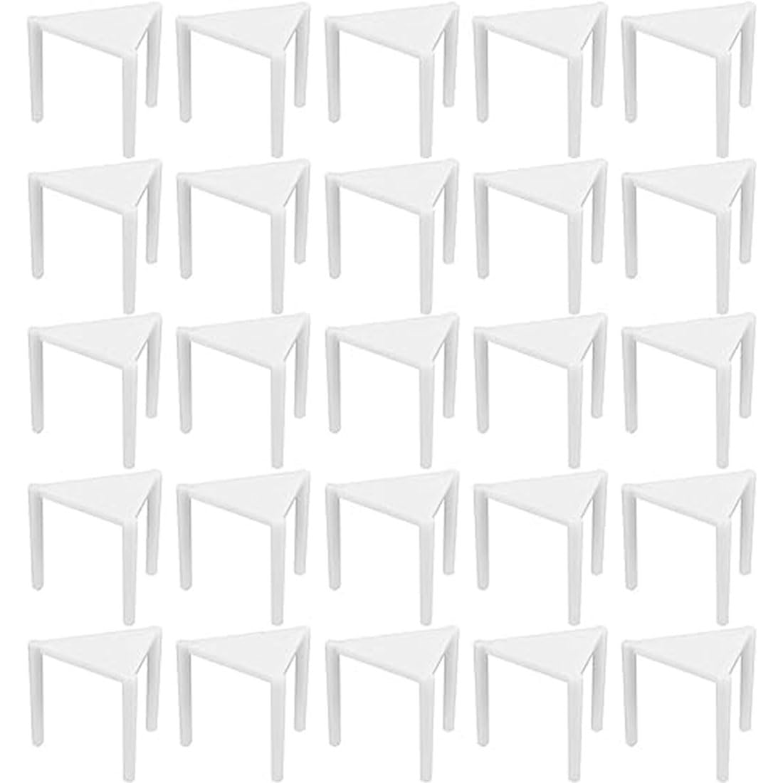 Khaana Packaging (100pc Pizza Saver Stand - White Plastic Tripod Stack/STAX, Pizza Stool for Restaurant Container, Pizza Stand Catering Boxes (100)-image-21