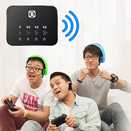 Bw-107 Transmisor y Receptor de Audio Múltiple Inalámbrico Adaptador Receptor de Música Función de Compartir Dispositivo para Teléfono Móvil Bluetooth 4.0