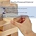 ApudArmis Giant Tumble Tower (Stack from 2Ft to Over 4.2Ft), 54 PCS Pine Wooden Stacking Timber Game with 1 Dice Set - Classic Block Giant Outdoor Game for Teens Adults Family