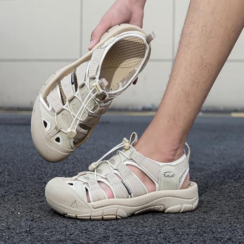 Mesh Baotou Sandals Outdoor Couple Hiking Rubber Mountaineering Shoes Quick drying Anti collision River Tracing Shoes3