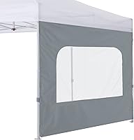 Vista 43 de COOSHADE Instant Canopy SunWall - Toldo de pared lateral de 10 x 10 pies para tienda de campaña desplegable, paquete de 1 pared lateral, color azul