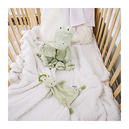 Image of GUND Baby Baby Toothpick Ensley Alligator Teether Lovey Plush Stuffed Animal and Security Blanket, Green, 13 inch