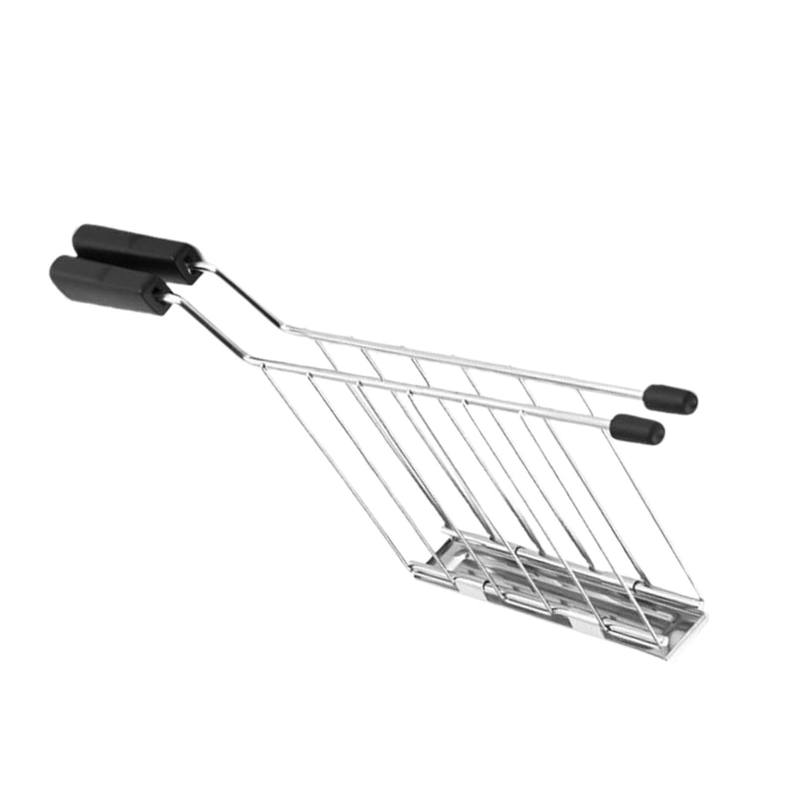 ALCXAZS Bread Loaf Slice Holder Oven Grill Rack for, Black, Length 27cm