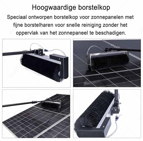 Pulvérisation d'eau automatique pour kit de nettoyage de panneaux solaires extensible