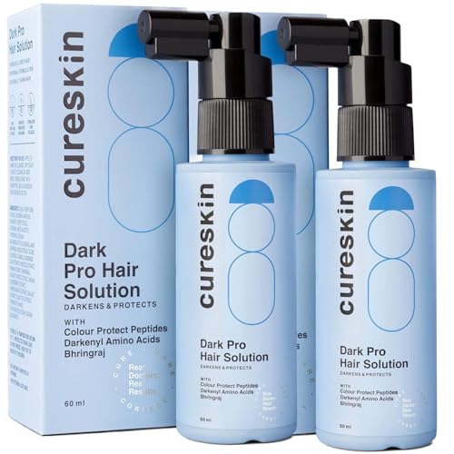 Image of Anti Grey Hair Serum Reverses Limits Greying Dark Pro Solution Natural Hair Darkener, 60 ml (Pack of 2)