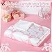 Buryeah Pink Bow Throw Blanket Valentine's Day Galentine's Day Gifts Preppy Blanket Coquette 50