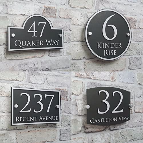 Numero de Maison lisible plaque numéro de porte effet verre - 3