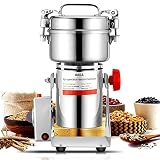 Molino De Cereales, SEAAN 800g De Capacidad, 1800w De Alta Potencia, Cuchillas Ternarias, Molienda Rápida De Diversos Materiales Como Arroz, Sésamo, Materiales Medicinales, Etc.