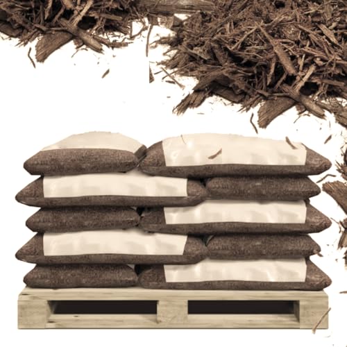 Brown Wood Mulch, 2 cu ft, 35 Bags, Bagged, Delivered