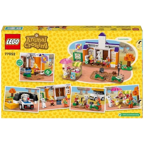Image of LEGO Animal Crossing Square Concert with K.K., Toy House, Coffee and Vehicle to Build Inspired by Video Game, Creative Games for Girls and Children from 7 Years, Birthday Gift Idea 77052