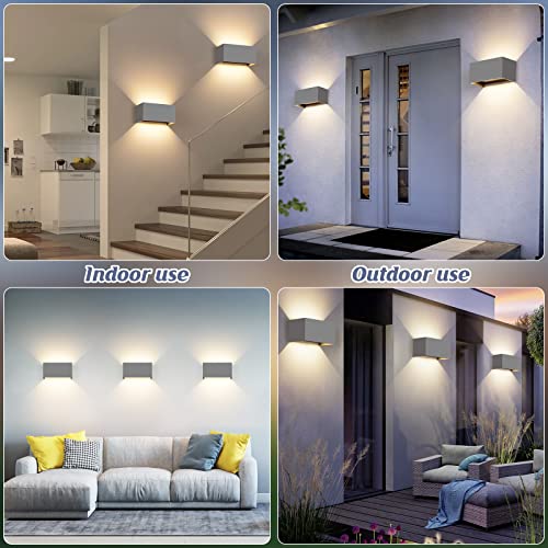 Apliques de pared para exterior e interior con luces de terraza impermeables IP65 6