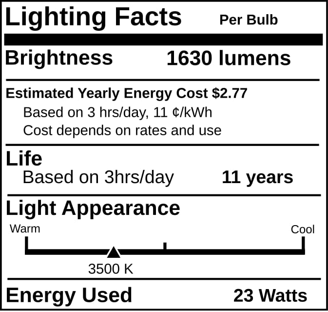 Replacement for Sylvania 26928, CF23EL/MICRO/835, 23 Watt, Spiral Compact Fluorescent Light Bulb (6 Pack)
