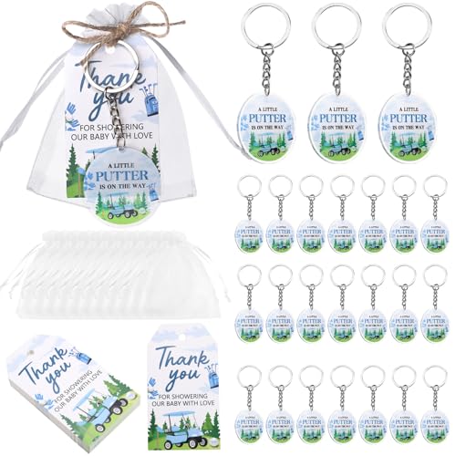 Image of Party Favors Theme Baby-Shower Keychain Set