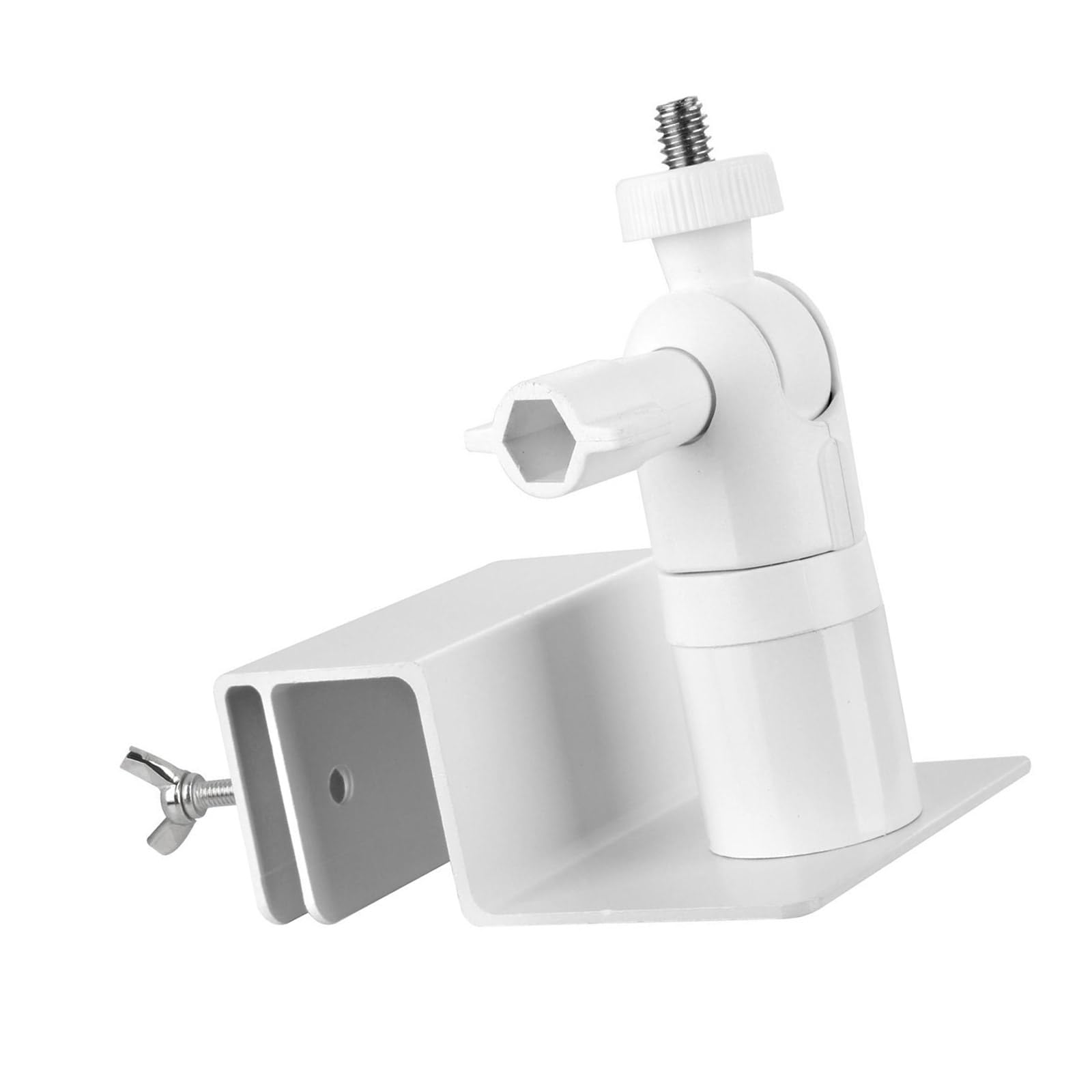 Hdoytxxm White Aluminum Alloys Solars Panel Brackets 360 Degree Adjustable Angles Gutters Mounting Systems Durability Secure Universals Solars Panel Mounting Brackets