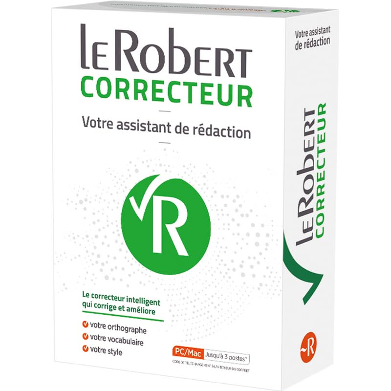 Le Robert Correcteur - Logiciel PC/MAC - Coffret 3 postes