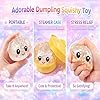 12PCS Glitter Dumpling Squishy, Mini Real Bun Dumplings Stress Relief Set Pack Box, Crazy Fun Balls Toys Fidget Cute Sensory for Anxiety Relief Toy Hand Relax, Birthday Gifts (Smiling) #4