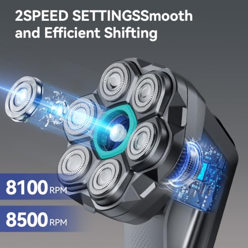 Image of kensen 7D Electric Head Shaver for Bald Men, Electric Razor for Men