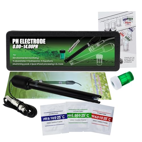 Lange Karosserie pH Elektrode mit BNC Steckdose Sonde 300cm Kabel 0-14pH für pH Meter, pH Regler pH Gerät Wirtschaftlich Sensor