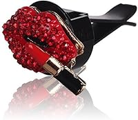 Vista 3 de Decoración de auto en estilo bling, dijes de broche para ventilación de aire, accesorio de cristal para interior de auto, dijes de decoración