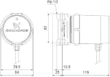 Grundfos Comfort Pompe up15-14b-pm 1 x 230 V RP 1/2" 80 mm - 3