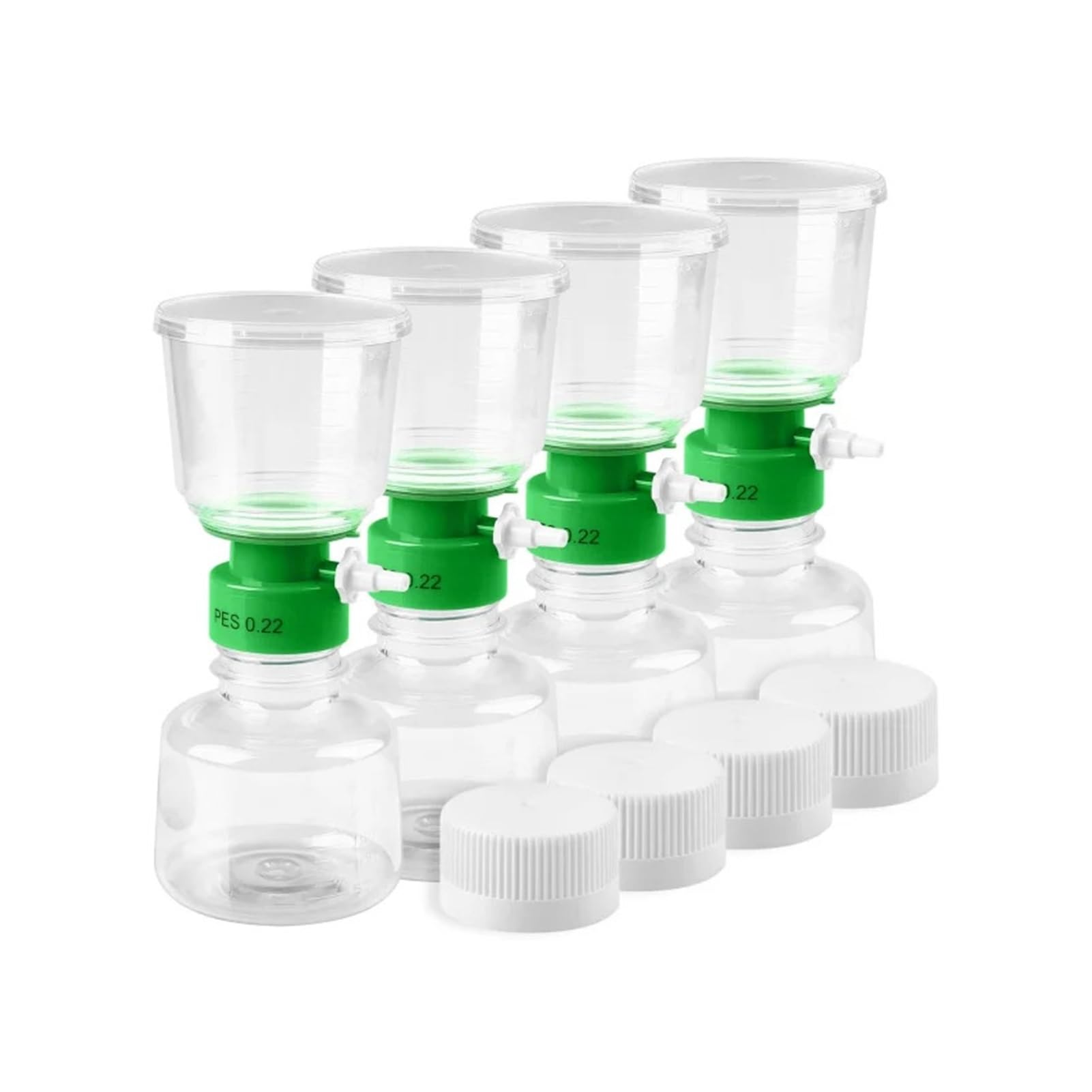 filtración al vacío con tapón de botella estéril Unidades de filtración al vacío estériles de 250/500/1000 ml, PES de 0,22 µm/0,45 µm(1000ml- PES,0.22um)