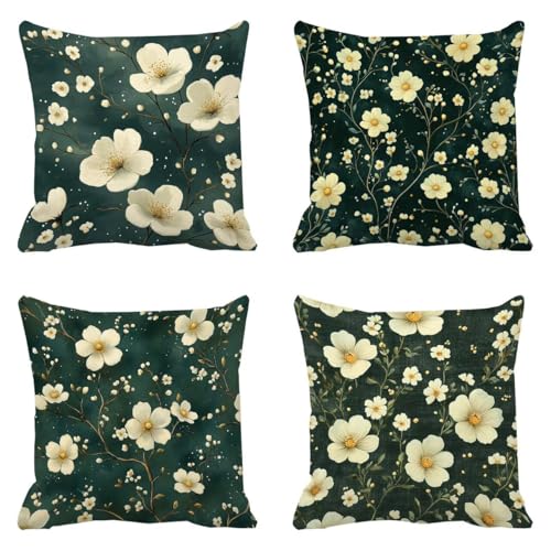 Coussin canapé vert fleurs m-411 pour rénover une chaise extérieur - 2