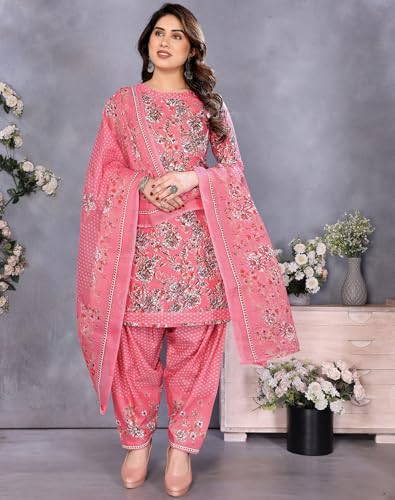Image of Priyashi Women Unstiched Crepe dress materials | Crepe Salwar Suit for women with dupatta | suit material for women unstitched
