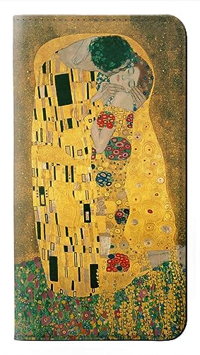 Étui Gustav Klimt The Kiss housse flip en cuir pour iPhone Air