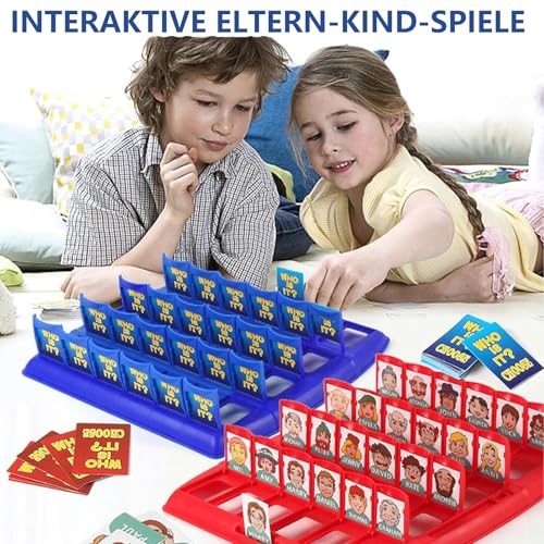 HOKYYCC Wer Ist Es Spiel, Doppelt Wer Bin Ich Spiel, Tragbar Brettspiele, Geeignet für Eltern-Kind-Familienpartyspiele
