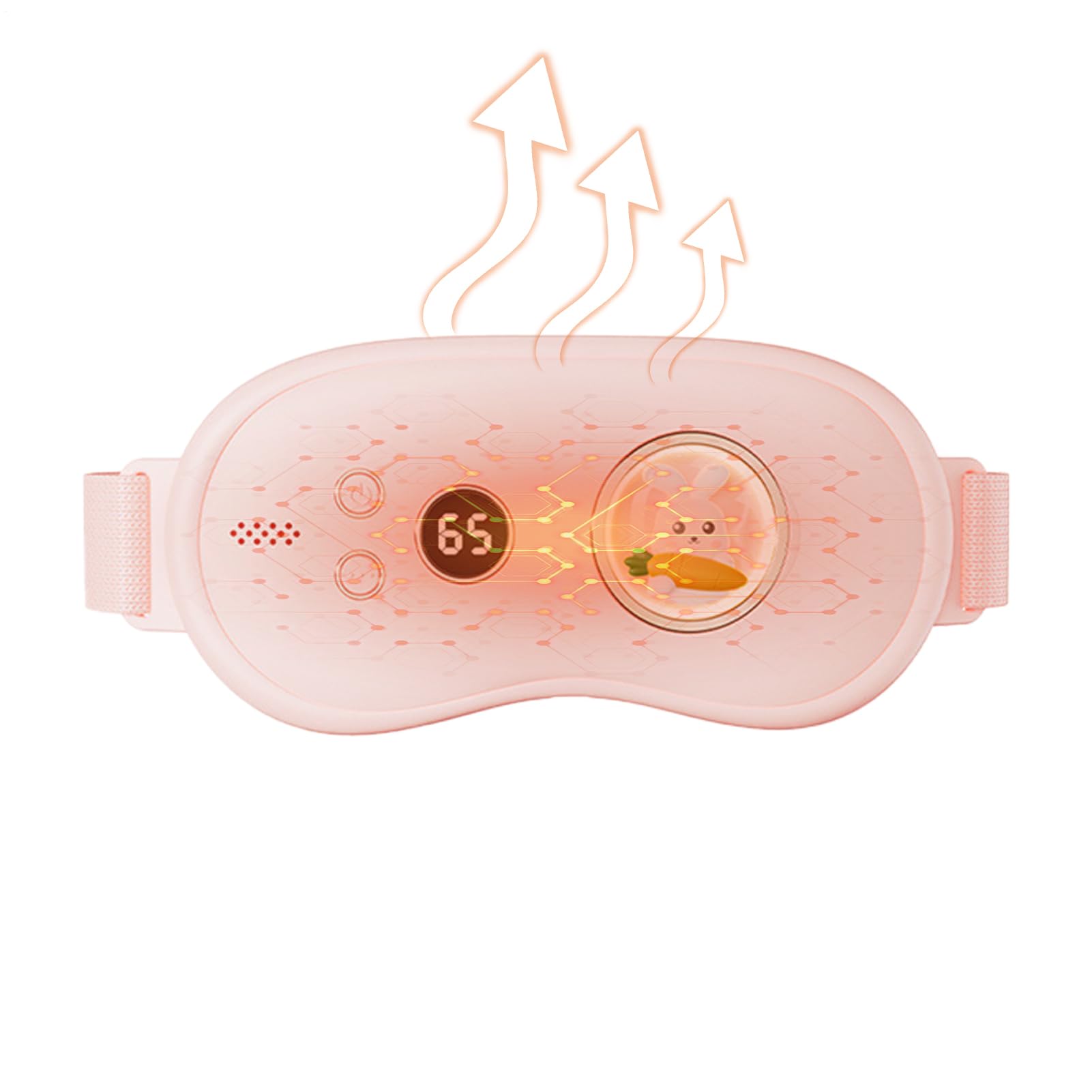 Cuscino riscaldante periodico per crampi - Cintura riscaldante wireless portatile a 3 modalità | Cuscino riscaldante regolabile con display a led per alleviare il dolore addominale delle donne, terap