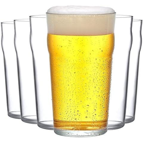 Amazing Abby Amber 20oz Plastic Beer Glasses (Set of 6) Cover