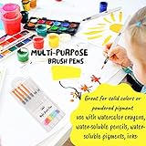 Mr. Pen- Watercolor Brush Pens, 6 pcs, Water Brush Pens for Watercolor, Water Color Pen, Watercolor Paint Pens, Refillable Watercolor Brush Pens, Water Paint Brush, Water Brushes for Watercolor