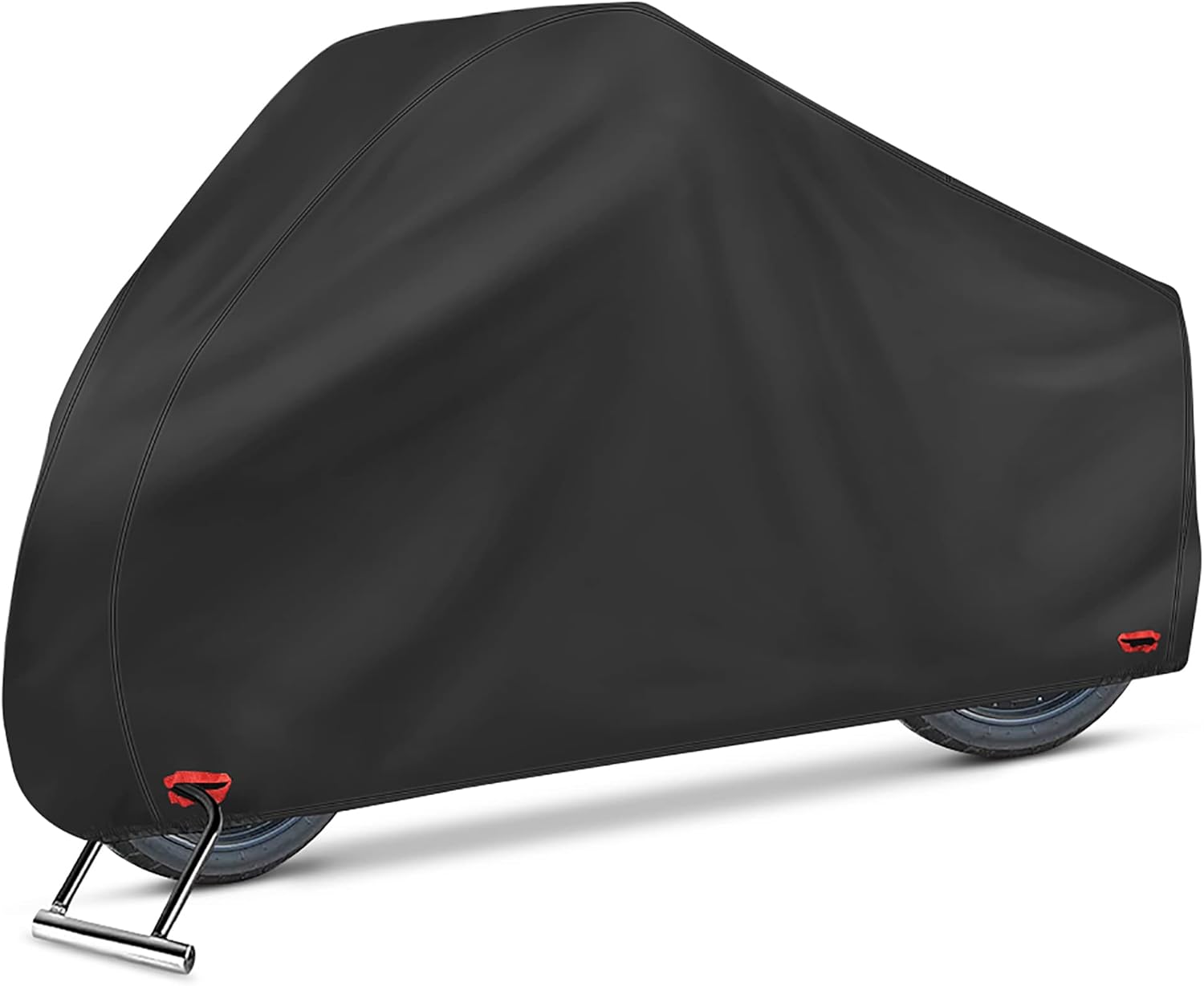 Funda impermeable para motocicleta, 210D, Oxford, con agujeros de cerradura, protección al aire libre para todo tipo de clima, se adapta a motocicletas de hasta 96.5 pulgadas, Harley Davidson, Honda, Suzuki, Kawasaki, Yamaha Colombia