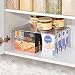 mDesign Juego de 2 estantes de cocina – Soportes para platos individuales...