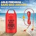TAINAT 30L Sand Anchor Bag, 2 in 1 Waterproof Dry Bag for Small Boat, PWC Anchor Kit with Adjustable Buoy Compatible with Jetski, Kayak, Water Sports
