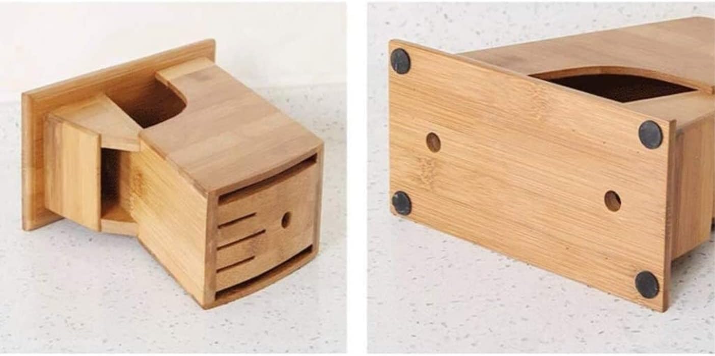 Knife Block Storage Stand Kitchen,Only Selling Cutter Holder,Scissors Rack Bamboo Set Organizer