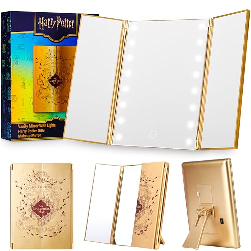 Get Trend Harry Potter Espejo Maquillaje con Luz LED, Diseño...
