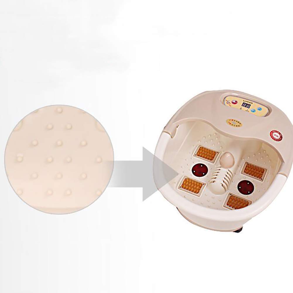 Masajeador de baño de SPA para pies, bañera de pies auática, pedicura, desintoxicación de pies, Lavabo, Cubo con Rodillos de Masaje Infrarrojos Vision