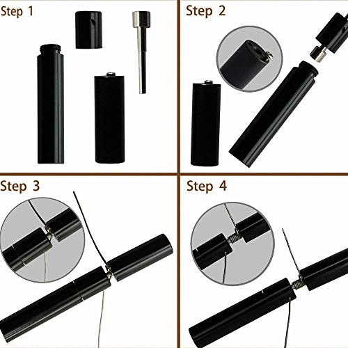 Leeko Spule DIY Werkzeug Kit V3, Wickelzubehör-Set mit Wickelhilfe (V4) /Mini Ohm Reader/Pinzette/Hitzebeständige Draht mit Linoleum-Papier