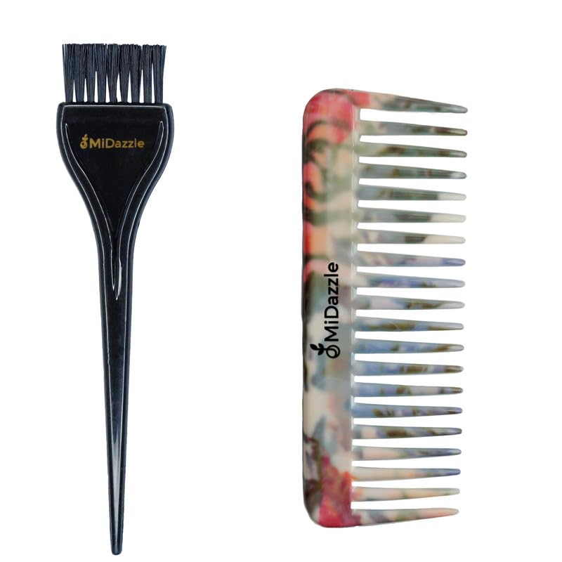 Image of Midazzle Hair Dye Brush With Elegant Comb (Handle) - Set of 2