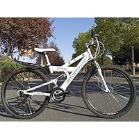新品未使用26インチ21速ダブルダンパーダブルディスクブレーキマウンテンバイク後部座席付きマウンテンバイク Amazon | 24/26インチ21速ダブルダンパーダブルディスクブレーキ