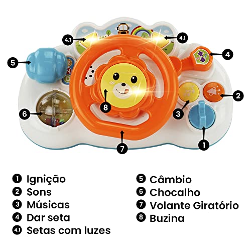 Volante Musical de Atividades - BBR Toys (Laranja)