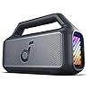 soundcore Boom 2 By Anker, Outdoor Speaker, 80W, Subwoofer, BassUp 2.0, 24H Playtime, IPX7 Waterproof, Floatable, RGB Lights, USB-C, Custom EQ, Bluetooth 5.3, Portable for Camping, Beach, and Backyard