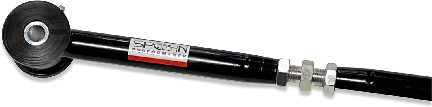 Spohn D09-1500-104B Adjustable Rear Panhard Track Bar with Polyurethane Bushings for 2009-2022 Dodge Ram 1500 Trucks (Black)