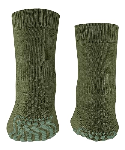 FALKE Unisex-Child Stopper Socks Catspads K Hp Cotton Wool Studs on the Sole 1 Pair, Green Sern Green 7681, 35/38 EU, Green Sern Green 7681, 35/38 EU2