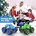 AUUGUU Remote Control Car, 2.4GHz Monster Trucks Toys with Light Spray, Birthday Gift for Kids 3 4 5 6 7 8, All Terrain RC Cars, Toddler Toys for Boys Girls 3+ Year Old