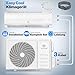 KESSER® Klimaanlage Set Split, WiFi/App Funktion Klimagerät, Kühlen A++/Heizen A+, 18000 BTU/h (5.300W) sehr leise, Kältemittel R32, Fernbedienung, Timerfunktion, Montagematerial, Weiß